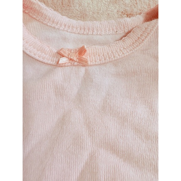 Carter's Pink Short Sleeve Bodysuit for Girls 3 Months - Picture 3 of 4